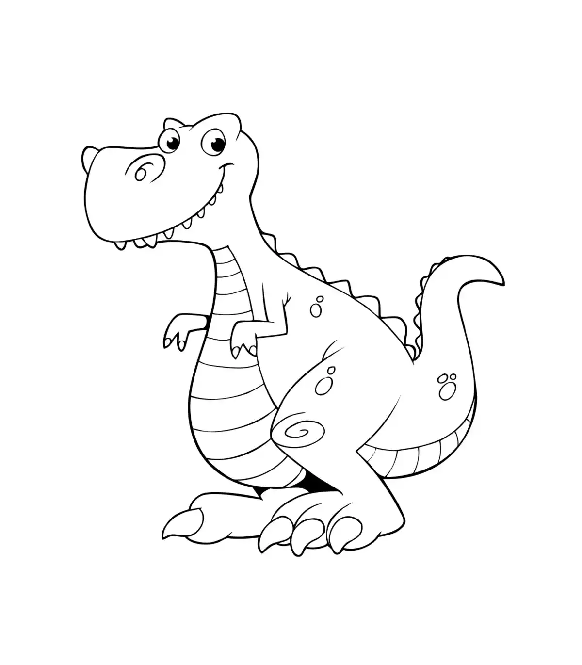 Dinosaur Kids Coloring Pages Pdf